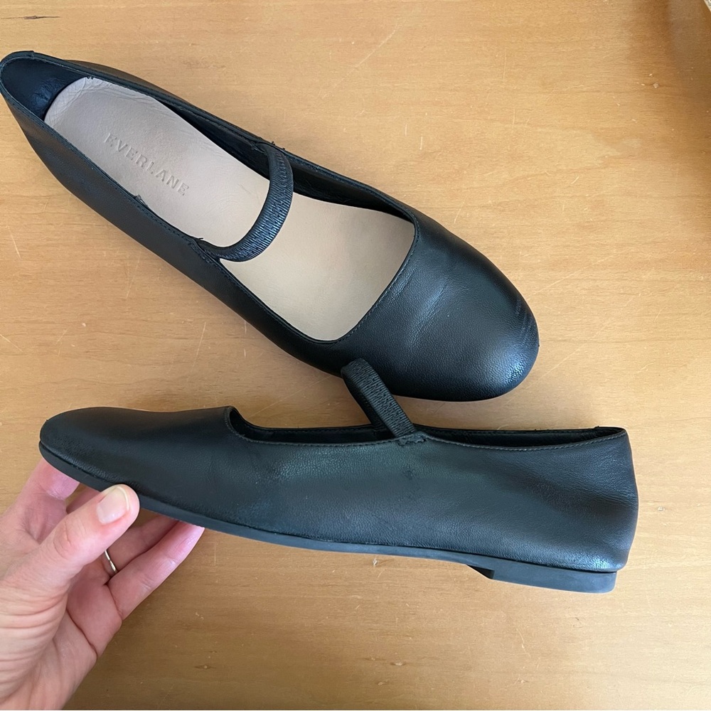 Everlane Black Leather Mary Janes - Picture 10 of 15